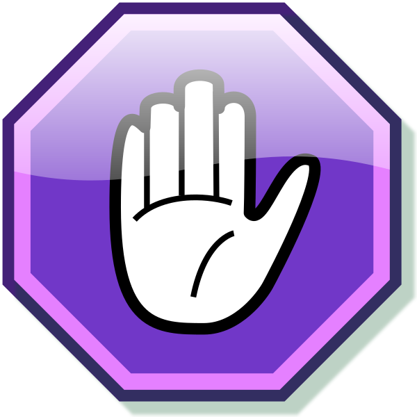 文件:Stop hand nuvola purple.png